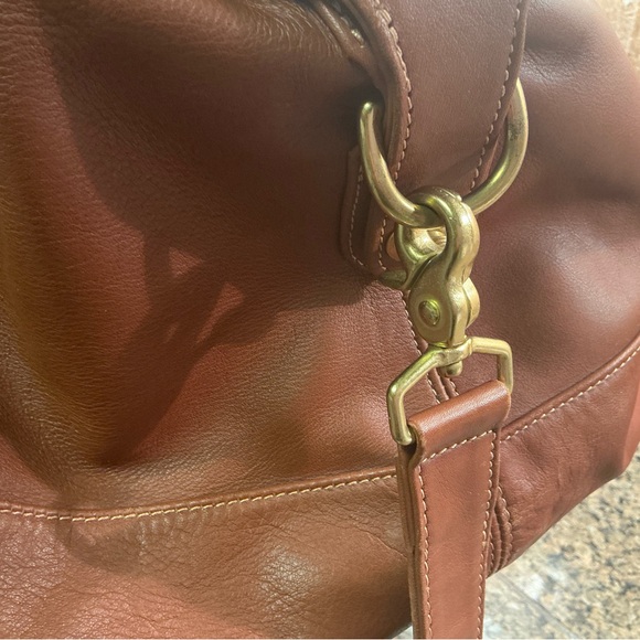 COACH Brown Leather Travel Bag - Picture 5 of 13